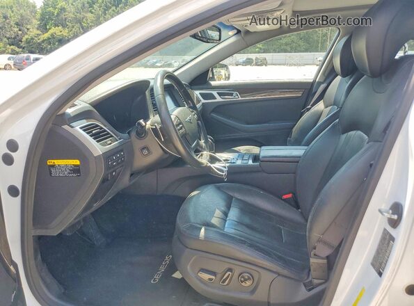 KMHGN4JEXHU176281 2017 GENESIS G80 White Vista interior delantera