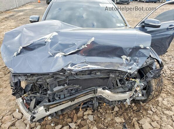 KMHGN4JF0HU210138 2017 GENESIS G80 Blue Вид задньої частини салону