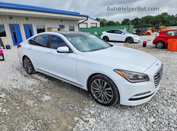 KMHGN4JF5HU173393 2017 GENESIS G80 White Rear view