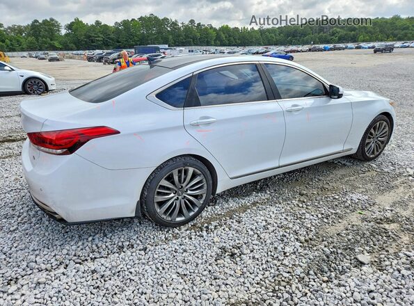KMHGN4JF5HU173393 2017 GENESIS G80 White Front right