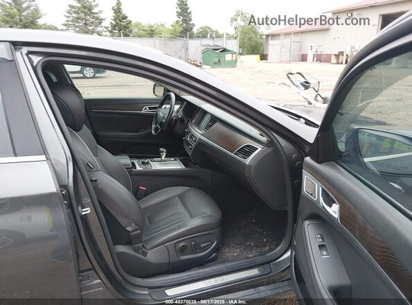 KMHGN4JF7JU248097 2018 GENESIS G80 Серый Вид салона спереди