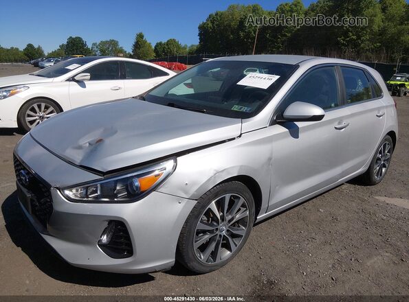 KMHH35LE1KU094928 2019 HYUNDAI ELANTRA GT Silver Vista tres cuartos delantera izquierda