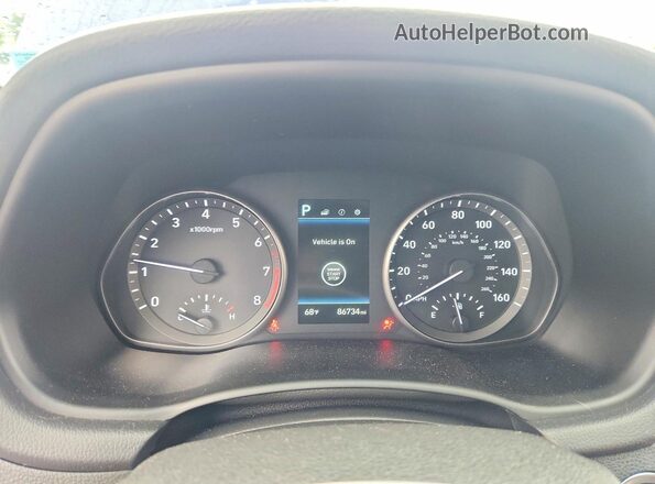 KMHH35LE3LU138994 2020 HYUNDAI ELANTRA Blue Vista del cuadro de instrumentos