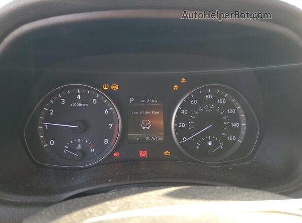 KMHH35LE4KU094776 2019 HYUNDAI ELANTRA White Widok zestawu wskaźników