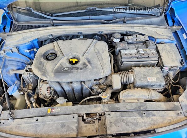 KMHH35LE5JU022709 2018 HYUNDAI ELANTRA Blue Vista interior trasera