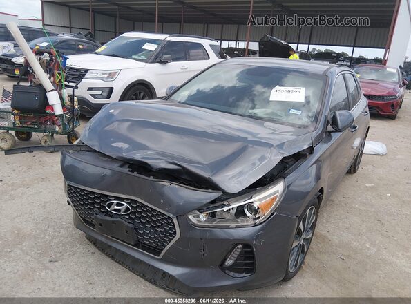 KMHH35LE5KU110662 2019 HYUNDAI ELANTRA GT Gray Vista tres cuartos delantera izquierda