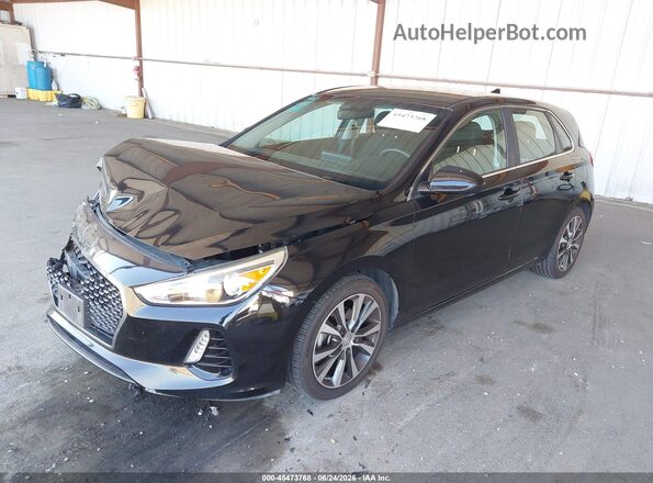 KMHH35LE8JU013275 2018 HYUNDAI ELANTRA GT Black Przód lewy