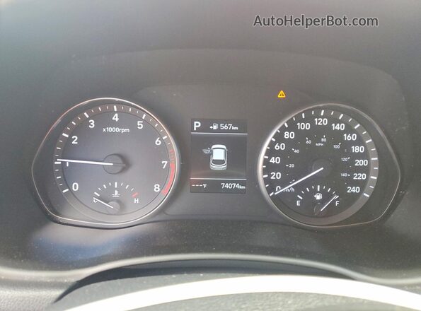 KMHH35LE9LU146677 2020 HYUNDAI ELANTRA Red Widok zestawu wskaźników