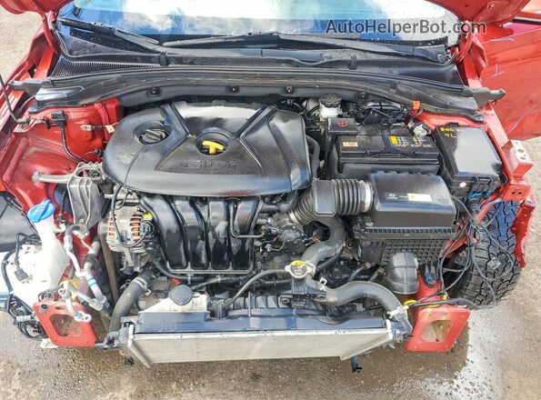 KMHH35LE9LU146677 2020 HYUNDAI ELANTRA Red Widok wnętrza z tyłu