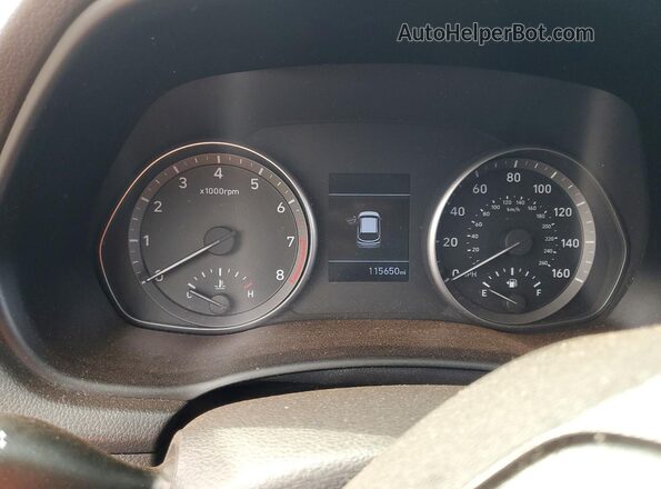 KMHH35LEXJU011978 2018 HYUNDAI ELANTRA Silver ხელსაწყოთა პანელის ხედი