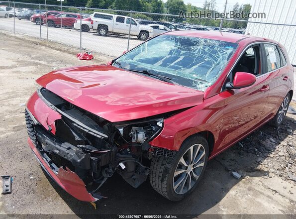 KMHH35LEXJU078256 2018 HYUNDAI ELANTRA GT Maroon Przód lewy