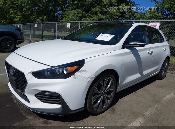 KMHH55LC1LU141157 2020 HYUNDAI ELANTRA GT White Vista tres cuartos delantera izquierda