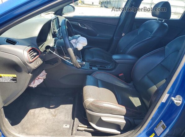 KMHH55LC9JU042230 2018 HYUNDAI ELANTRA Blue Սալոնի դիմացի տեսք