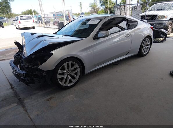 KMHHT6KJ4GU135533 2016 HYUNDAI GENESIS Silver Առջևի ձախ երեք քառորդ տեսարան