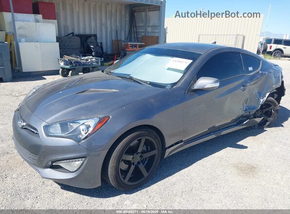 KMHHT6KJXGU132250 2016 HYUNDAI GENESIS Gray Front left