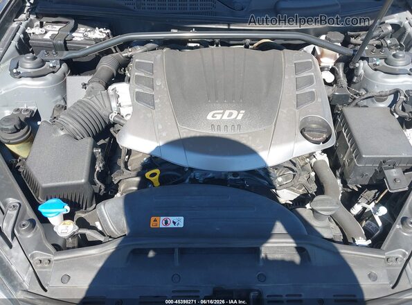 KMHHT6KJXGU132250 2016 HYUNDAI GENESIS Gray Rear view
