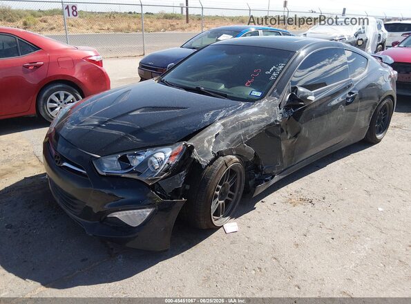 KMHHU6KJ1GU133512 2016 HYUNDAI GENESIS Black Vista tres cuartos delantera izquierda