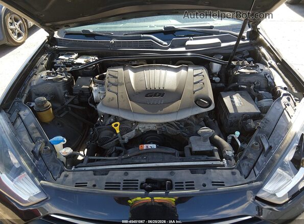 KMHHU6KJ1GU133512 2016 HYUNDAI GENESIS Black Vista trasera