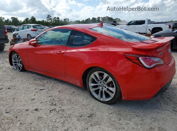 KMHHU6KJ8GU132731 2016 HYUNDAI GENESIS Красный Задняя левая четверть