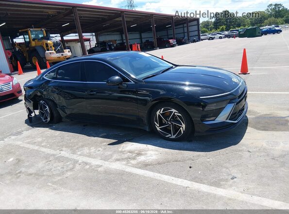 KMHL14JA1RA405781 2024 HYUNDAI SONATA Black Widok wnętrza z tyłu