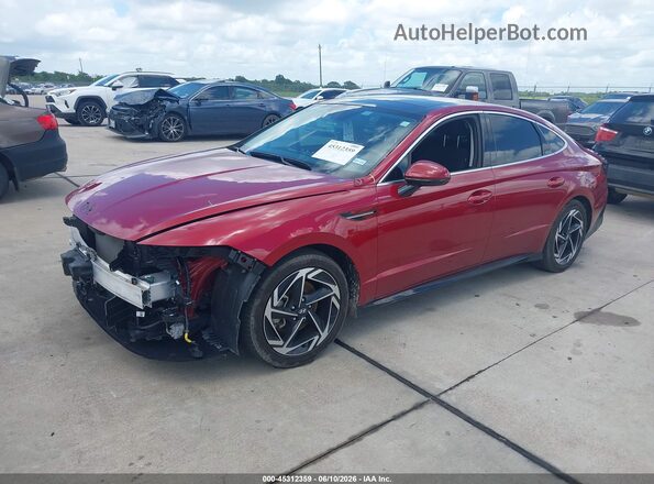 KMHL14JA8RA363402 2024 HYUNDAI SONATA Красный Передняя левая четверть