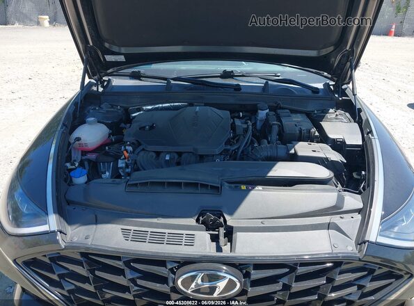 KMHL14JAXMA148466 2021 HYUNDAI SONATA Black უკანა ხედი