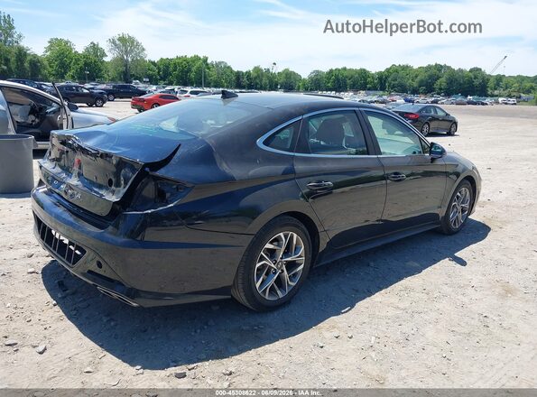 KMHL14JAXMA148466 2021 HYUNDAI SONATA Black უკანა მარჯვენა