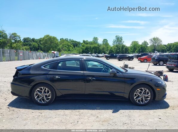 KMHL14JAXMA148466 2021 HYUNDAI SONATA Black სალონის 360-გრადუსიანი ხედი