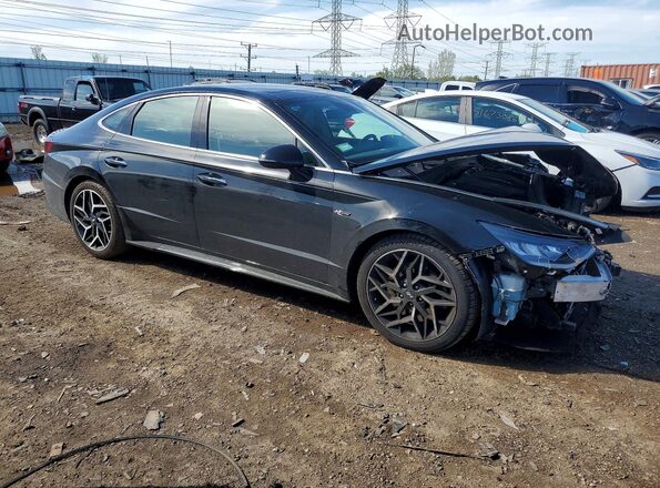 KMHL14JC0NA220732 2022 HYUNDAI SONATA Black Delantero derecho