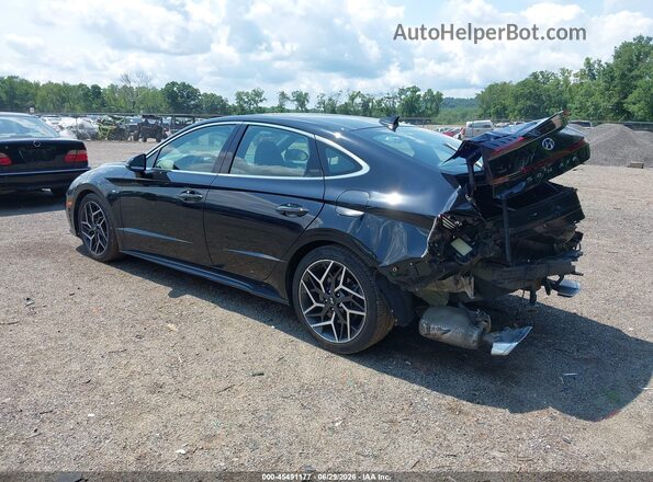 KMHL14JC3PA253372 2023 HYUNDAI SONATA Black უკანა მარცხენა