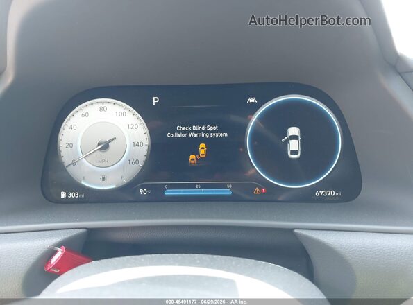 KMHL14JC3PA253372 2023 HYUNDAI SONATA Black უკანა სავარძლების ხედი