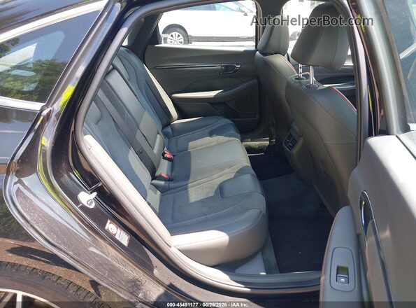KMHL14JC3PA253372 2023 HYUNDAI SONATA Black VIN კოდის სტიკერის ხედი