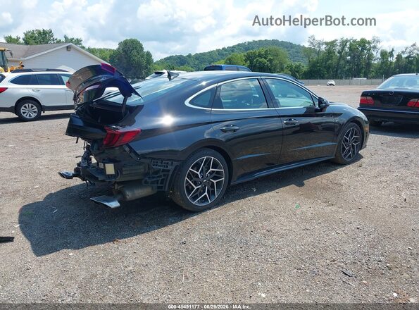 KMHL14JC3PA253372 2023 HYUNDAI SONATA Black უკანა მარჯვენა