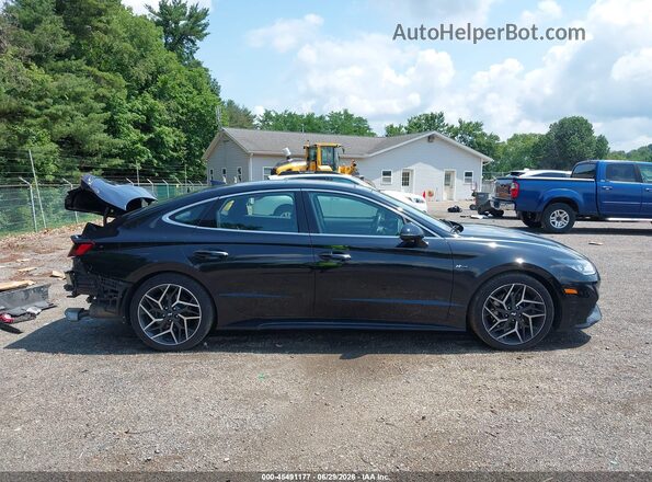 KMHL14JC3PA253372 2023 HYUNDAI SONATA Black სალონის 360-გრადუსიანი ხედი
