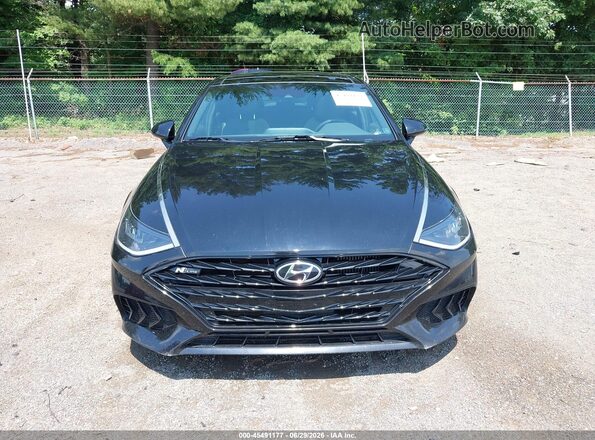 KMHL14JC3PA253372 2023 HYUNDAI SONATA Black უკანა სალონის ხედი