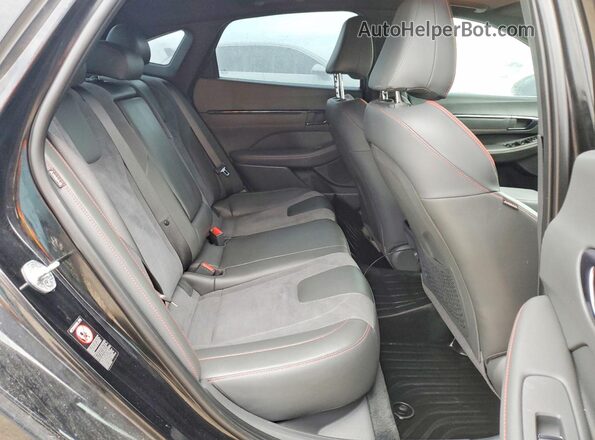KMHL14JC8NA223295 2022 HYUNDAI SONATA Black უკანა სავარძლების ხედი