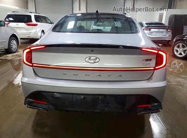 KMHL14JC9PA282035 2023 HYUNDAI SONATA Silver Вид ззаду