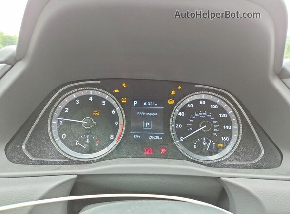 KMHL24JAXPA265465 2023 HYUNDAI SONATA Gray Вид щитка приладів