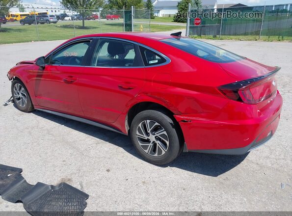 KMHL24JJ7LA016115 2020 HYUNDAI SONATA HYBRID Red Trasero izquierdo