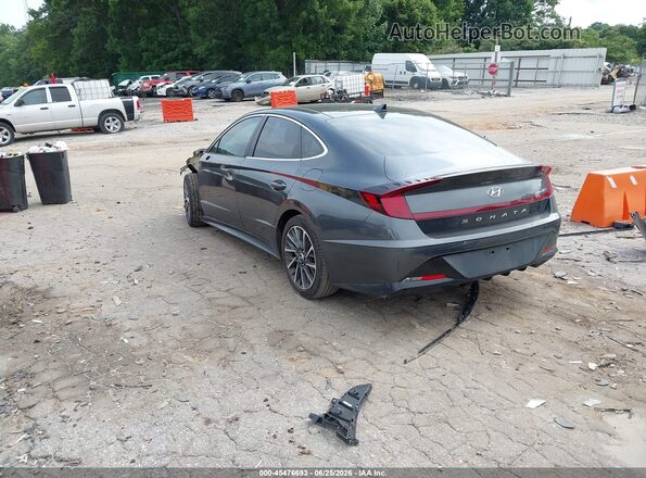 KMHL34J28MA155192 2021 HYUNDAI SONATA Gray Հետևի ձախ