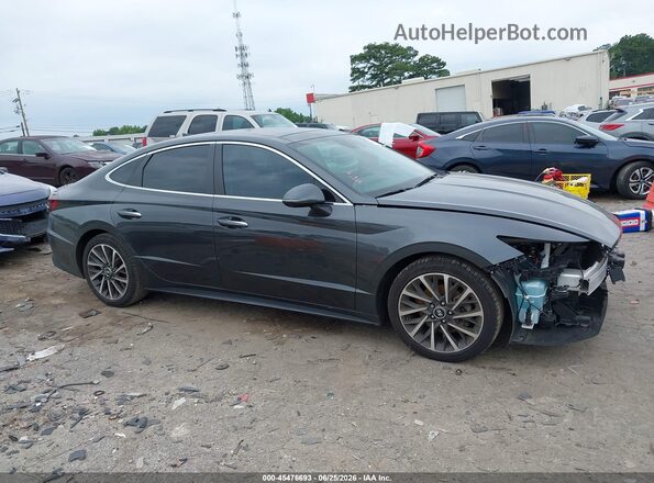 KMHL34J28MA155192 2021 HYUNDAI SONATA Gray 