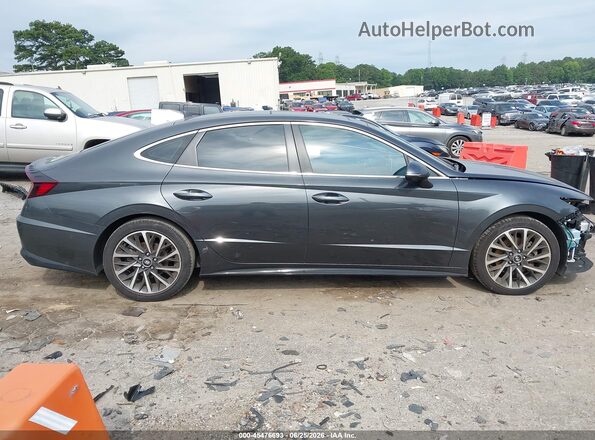 KMHL34J28MA155192 2021 HYUNDAI SONATA Gray Սալոնի հետևի տեսք