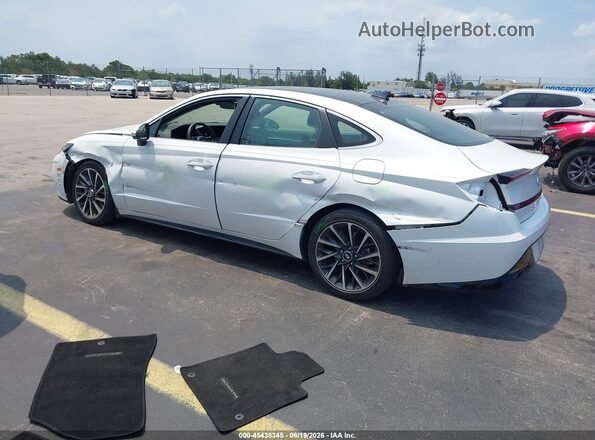 KMHL34J29NA179356 2022 HYUNDAI SONATA White Trasero izquierdo