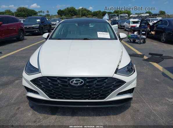 KMHL34J29NA179356 2022 HYUNDAI SONATA White Vista interior trasera