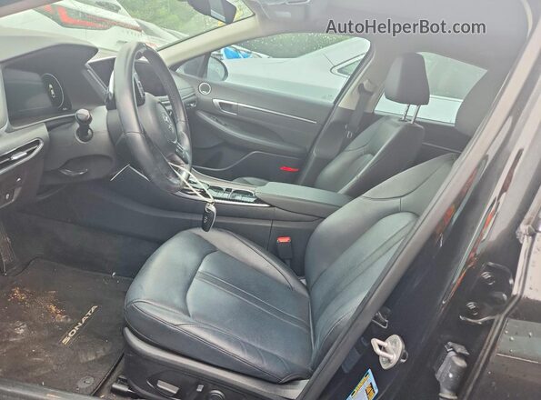 KMHL34J29PA296258 2023 HYUNDAI SONATA Black Front interior view