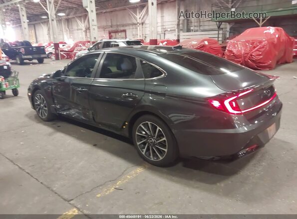 KMHL34J2XNA213708 2022 HYUNDAI SONATA Black Tył lewy