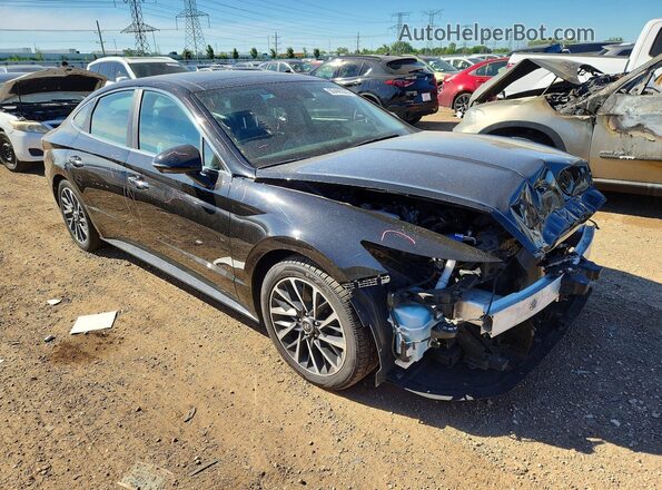 KMHL34J2XNA227561 2022 HYUNDAI SONATA Black Delantero derecho