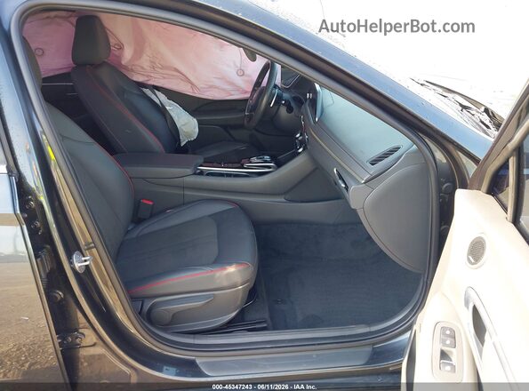KMHL44J20PA255322 2023 HYUNDAI SONATA Gray Widok wnętrza z przodu