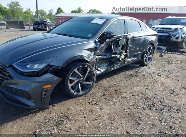 KMHL44J20PA255322 2023 HYUNDAI SONATA Gray Widok z przodu