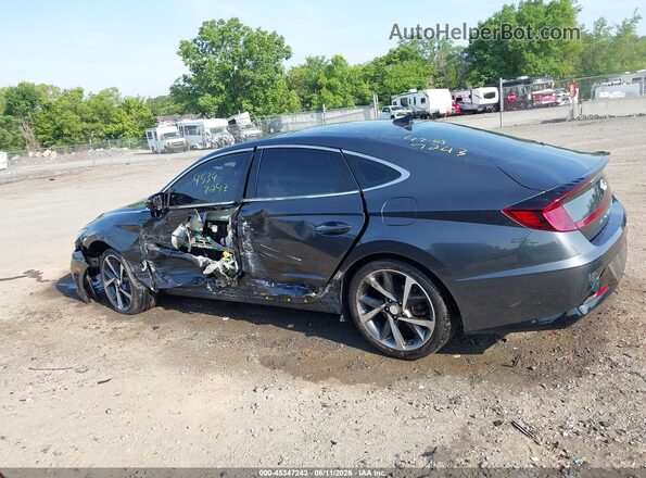KMHL44J20PA255322 2023 HYUNDAI SONATA Gray Widok wnętrza 360 stopni